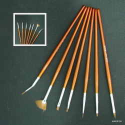 Set pensule profesionale din par natural 08